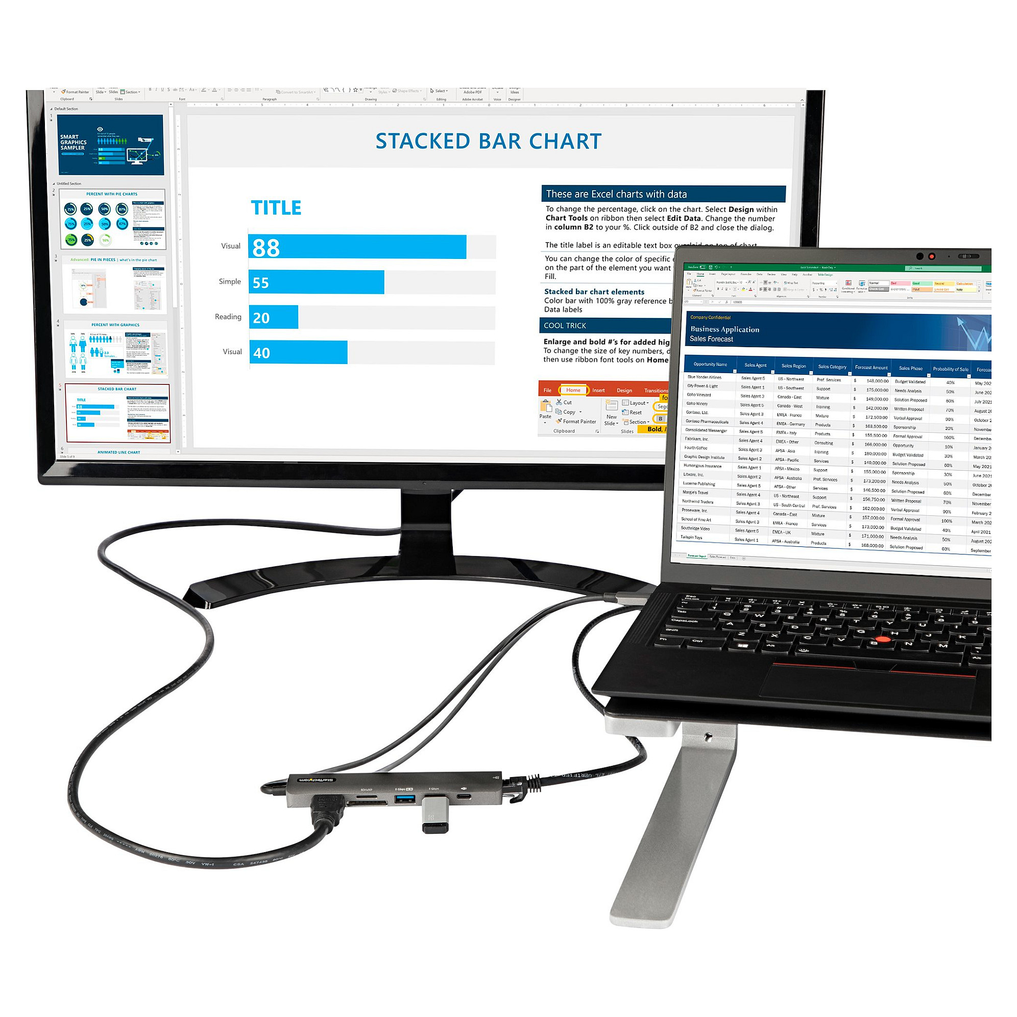 Docking Station StarTech HDMI Docking / 4K60Hz / 2xUSB-A / 1xUSB-C / 1xHDMI – Zezë - Figura 5