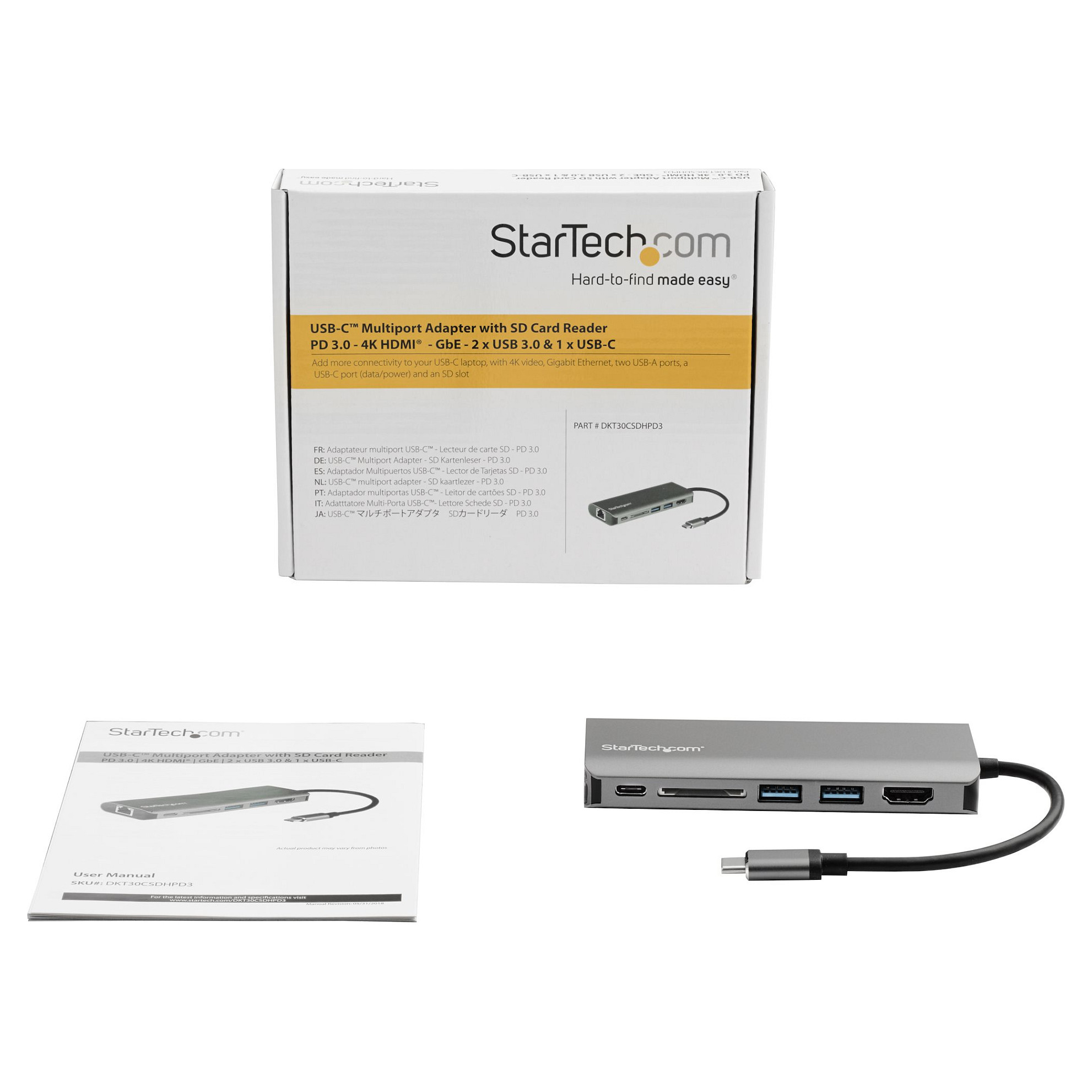 Docking Station StarTech Adapter / 2xUSB-A / 1xUSB-C / 1xHDMI + SD + PD – Zezë - Figura 5