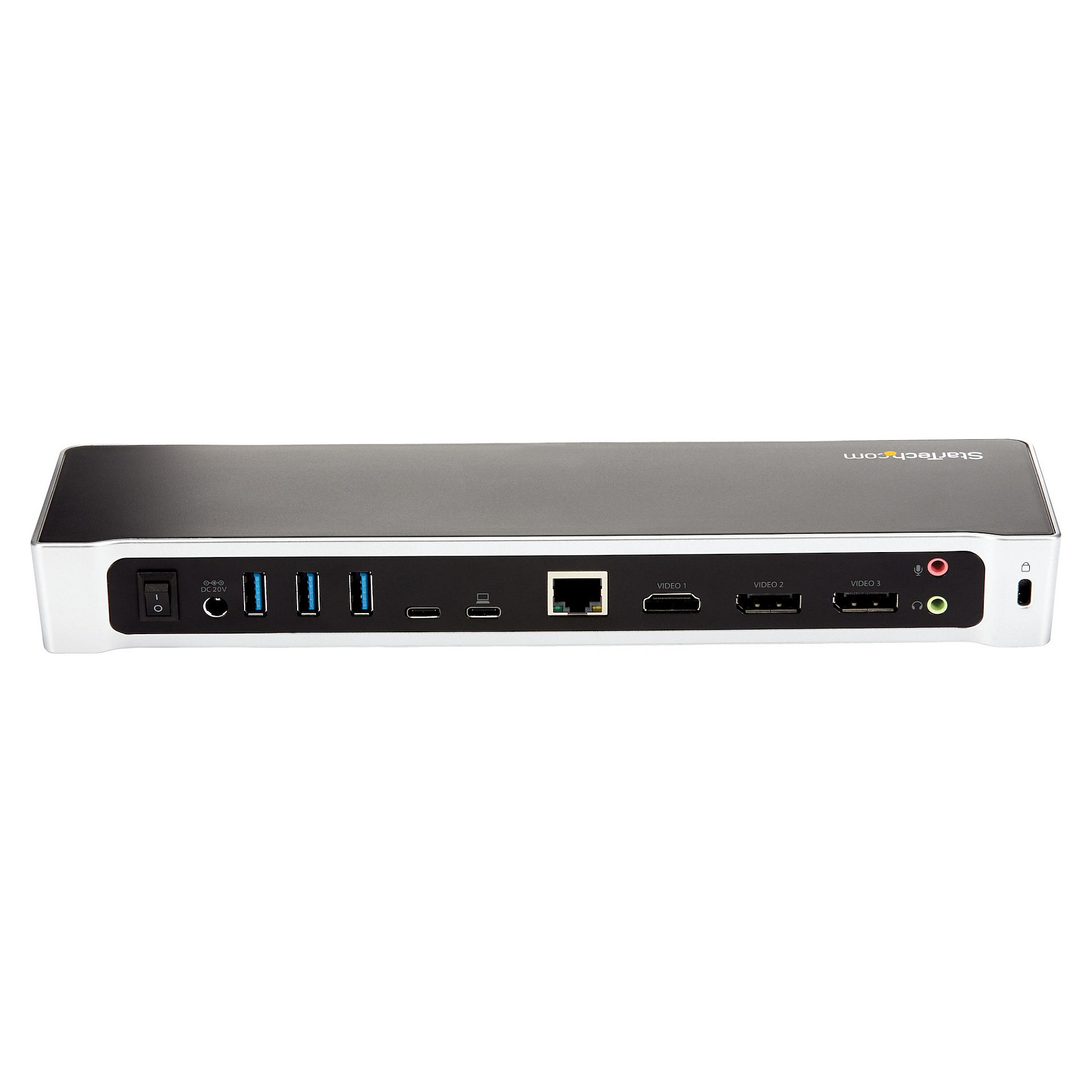 Docking Station StarTech Triple 4K Dock / 100W PD / 4xUSB-A / 2xUSB-C / 1xHDMI / 2xDisplayPort - Zezë / Argjend - Figura 3