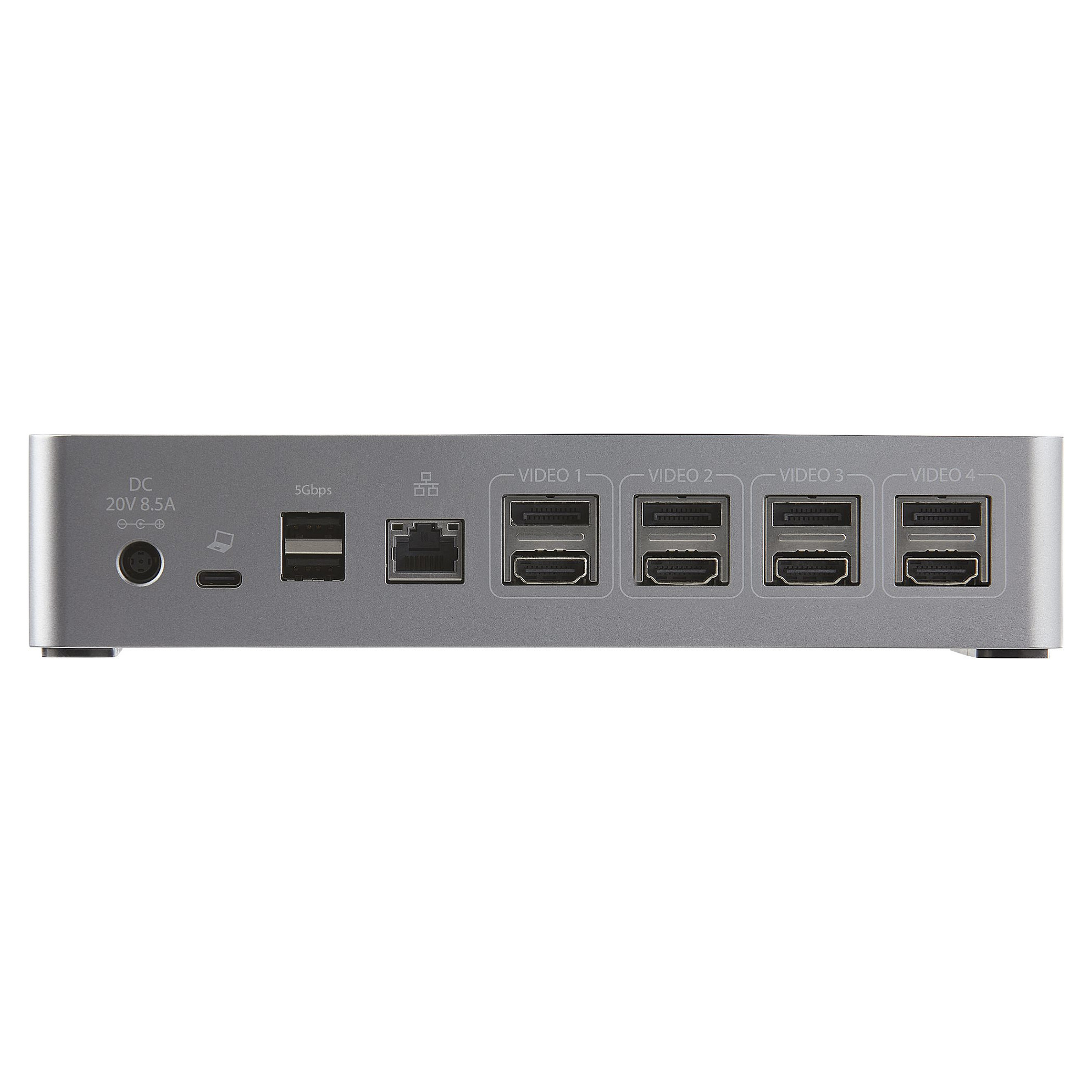 Docking Station StarTech Quad Monitor Dock / 4K60 / 3x USB‑A / 1xUSB-C / 4xHDMI / 4xDispayPort – Zezë - Figura 4