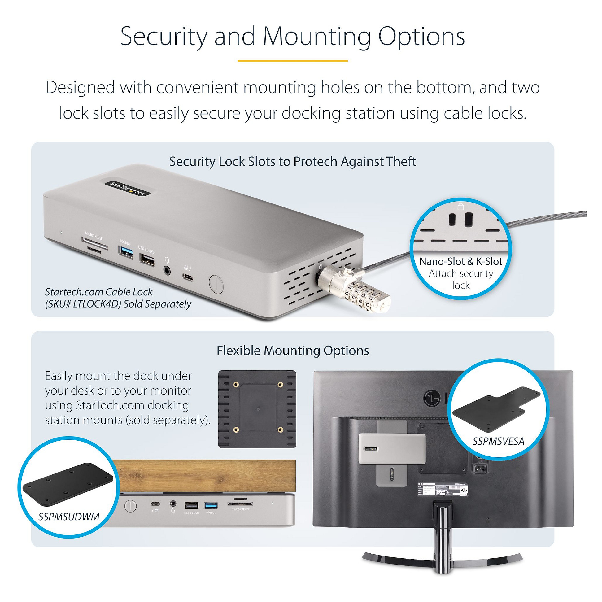 Docking Station Thunderbolt 4 StarTech Dock / 5xUSB-A / 1xUSB-C / 2×HDMI / 2xDisplayPort – Argjend - Figura 5