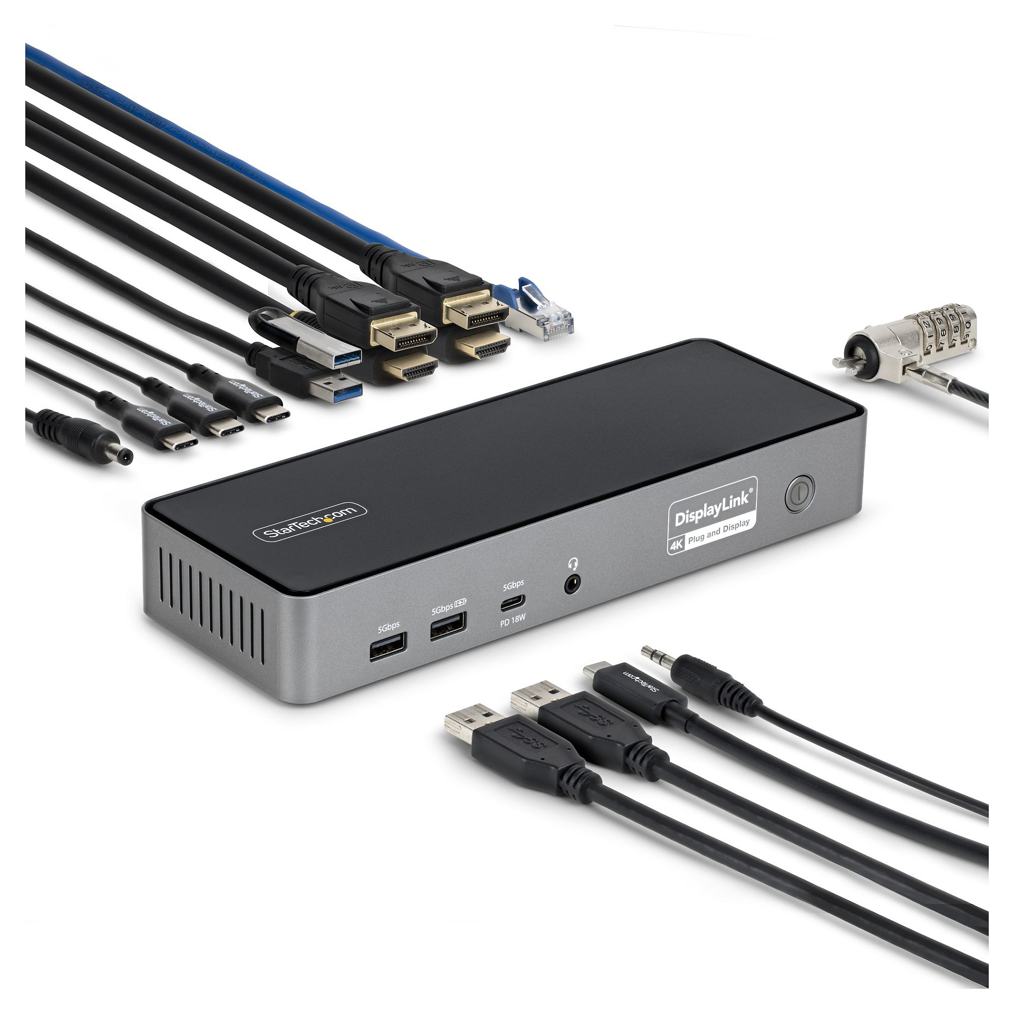 Docking Station StarTech USB-C to USB-A / USB-C / USB 2.0 / HDMI / DP / LAN