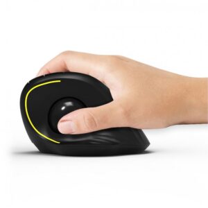 Maus pa kabllo Ergonomik Port / Bluetooth / Trackball / Rechargeable / Dorë e Djathtë – Zezë