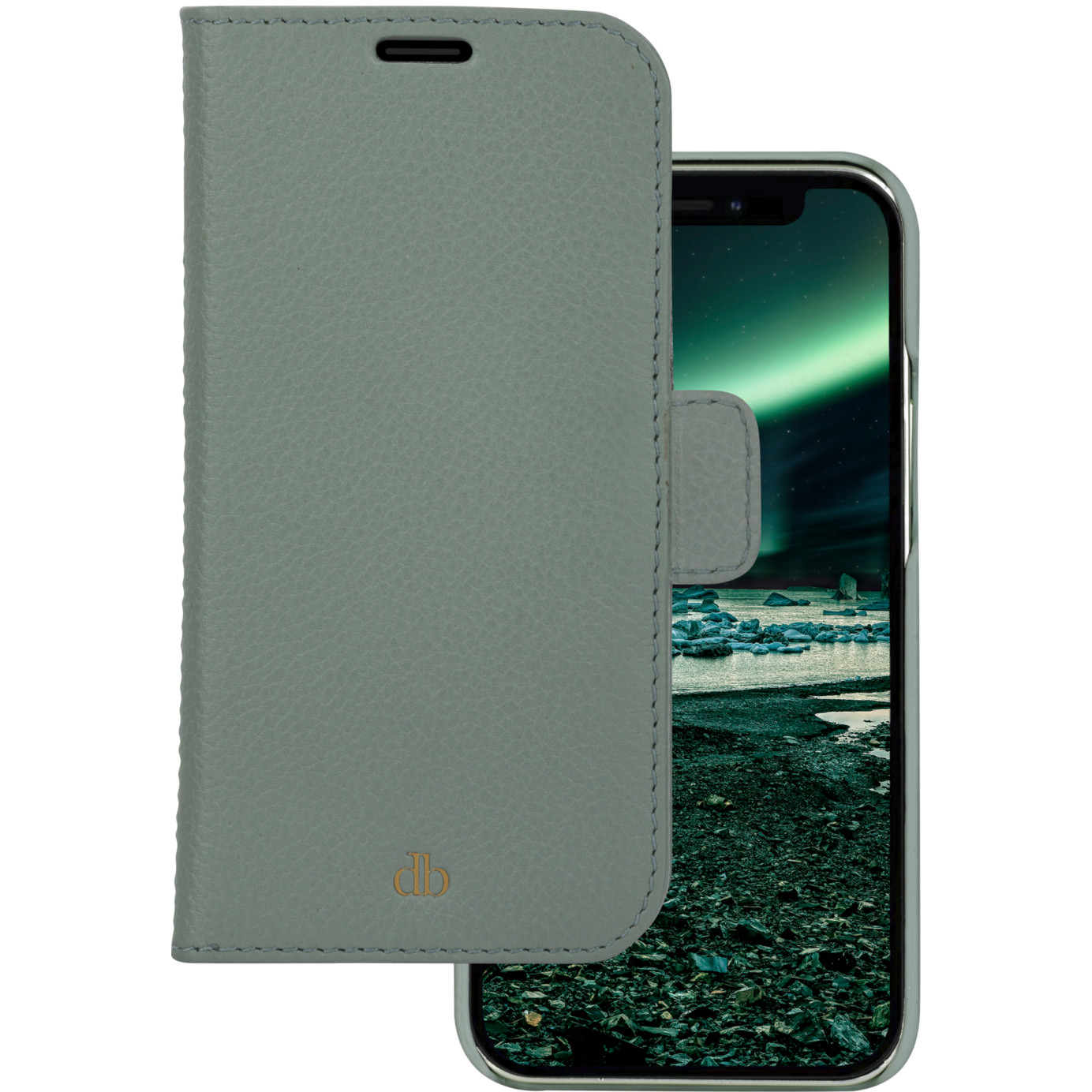 Aksesorë për telefon dbramante1928 New York / Detachable Magnetic Back / Saffiano Leather – Gjelbër