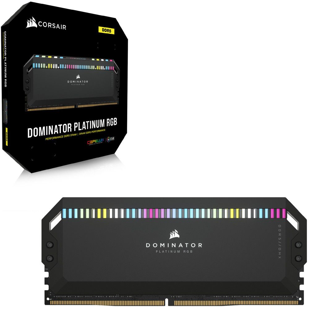 RAM DIMM 64GB (2x32GB) DDR5‑5200 CL40 CORSAIR DOMINATOR PLATINUM RGB - Figura 2
