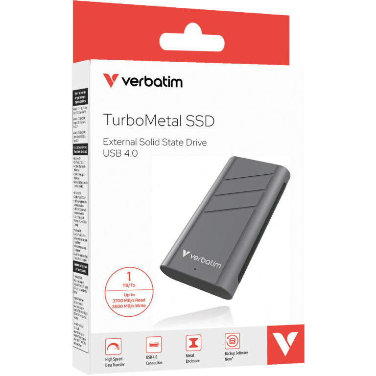 SSD e Jashtme Verbatim TurboMetal / USB 4.0 / 1TB