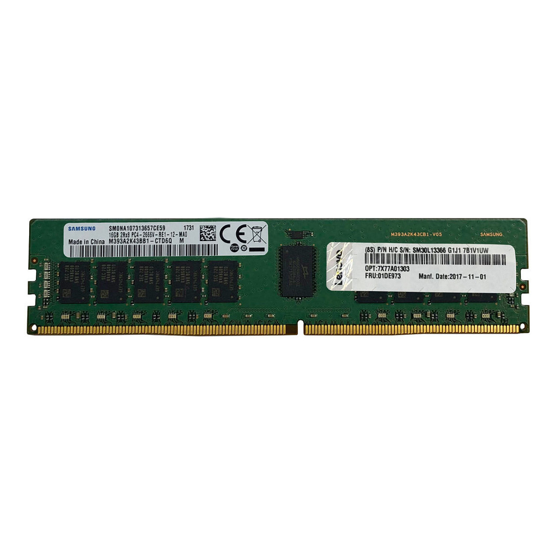 RAM Memorie DDR4 Lenovo 16GB / 2Rx8 / RDIMM
