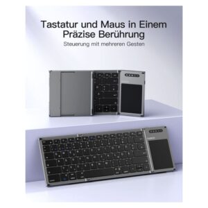 Aksesorë Keyboard Inateck për Tablet / QWERTZ – Gri 6