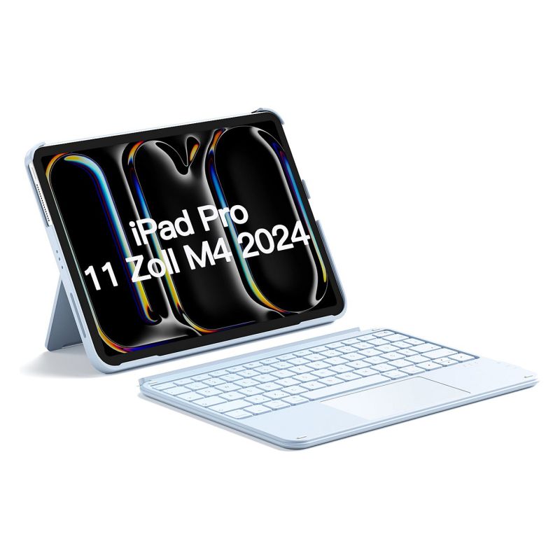 Aksesorë për tablet Inateck Keyboard for iPad 11" (10th Gen) / QWERTZ Layout / with Cover Compatibility - Blu