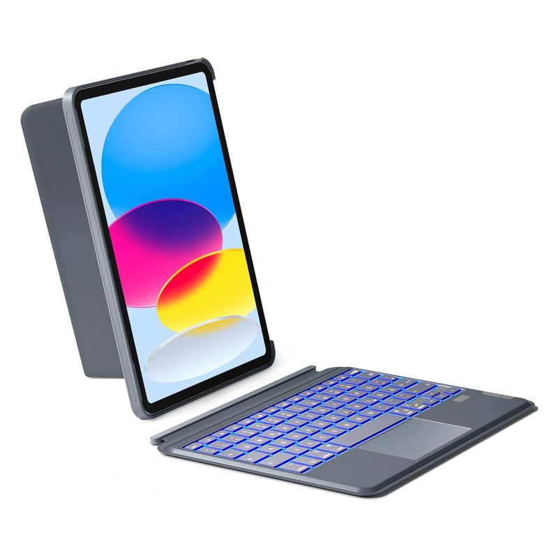 Aksesorë për tablet Inateck Keyboard for iPad 11" (10th Gen) / QWERTZ Layout / with Cover Compatibility - Gri