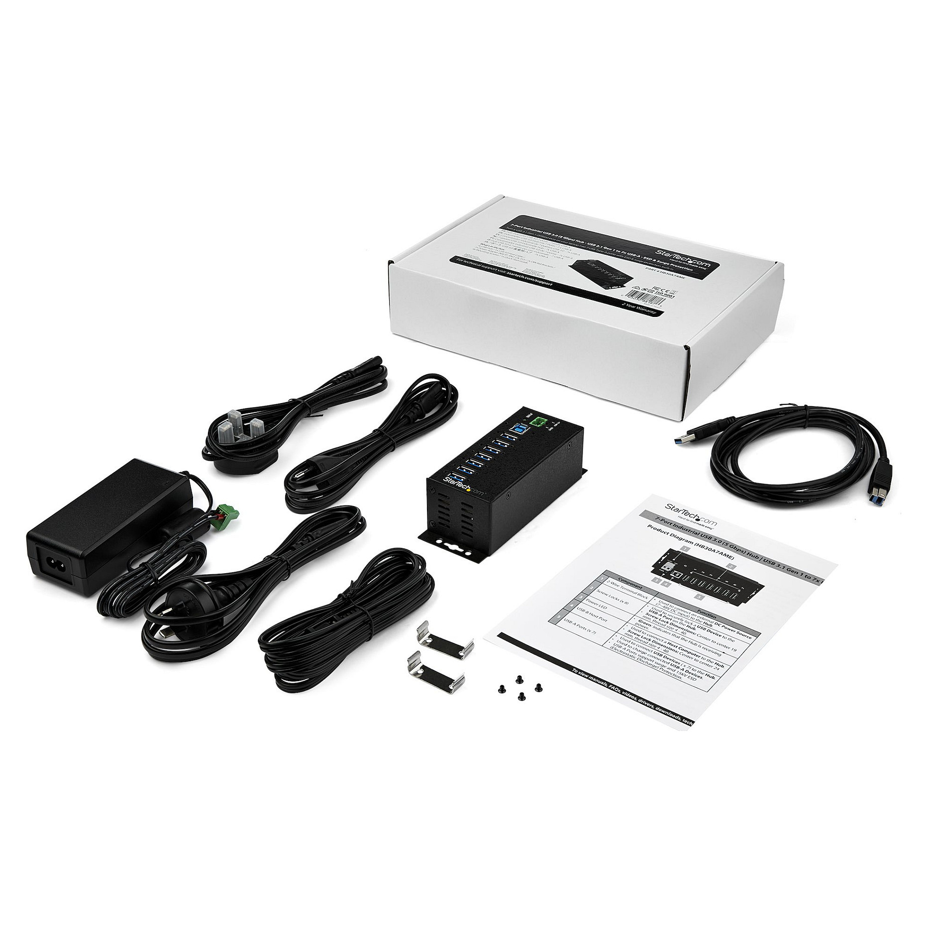 Hub StarTech HB30A7AME 7-Port USB-B to 7 x USB-A 4