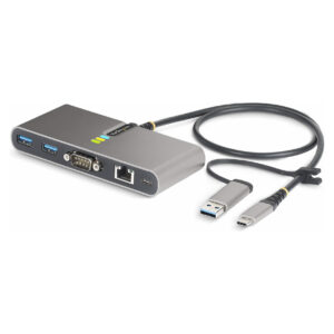 Hub StarTech USB-C/USB-A to Gigabit Ethernet & RS232 6