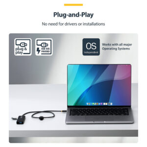 Hub StarTech 4-Port Compact USB-C to 4x USB-A 8