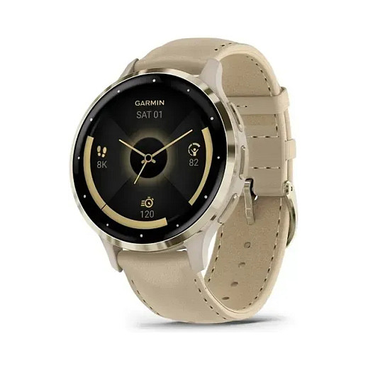 Orë e mençur Garmin Venu 3S / 41mm - French Gray Softgold