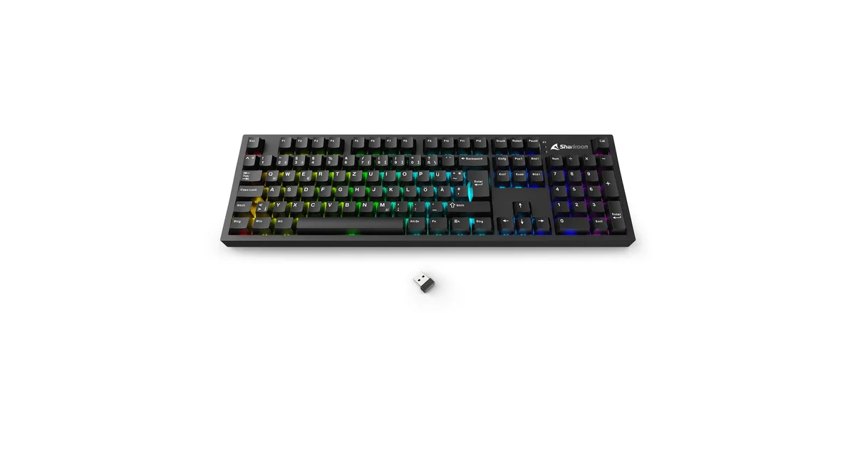Tastierë Gaming Sharkoon OfficePal KB70W Mech Keyboard Linear Silent - Zezë
