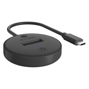 Docking Station për SSD IcyBox NVMe & SATA M.2  – Zezë
