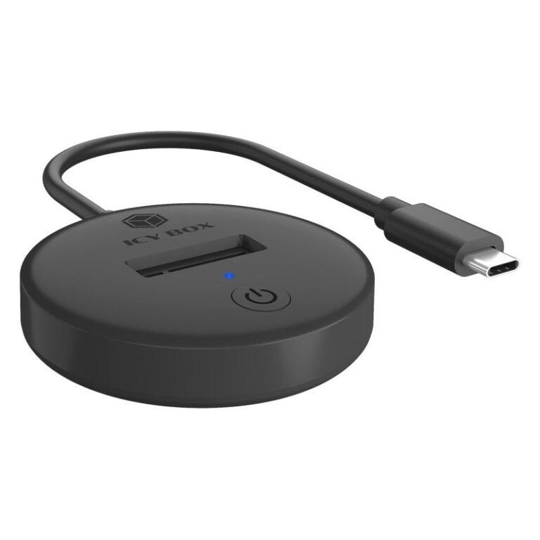 Docking Station për SSD IcyBox NVMe & SATA M.2  – Zezë