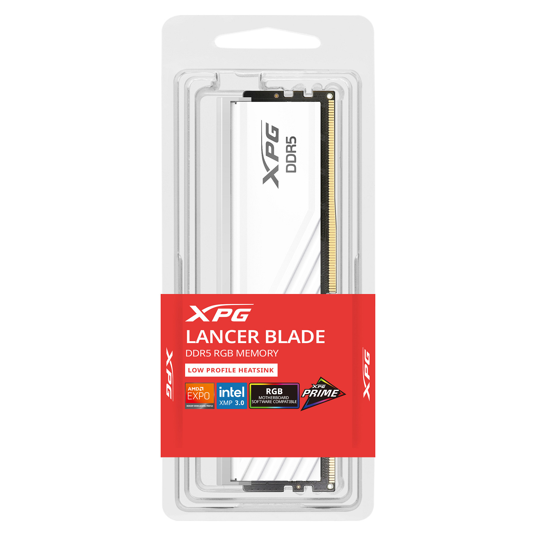 RAM Memorie DDR5 / 32GB ADATA DIMM 6000 / Single Module / Lancer Blade RGB / Intel XMP / AMD EXPO - Bardhë - Figura 3