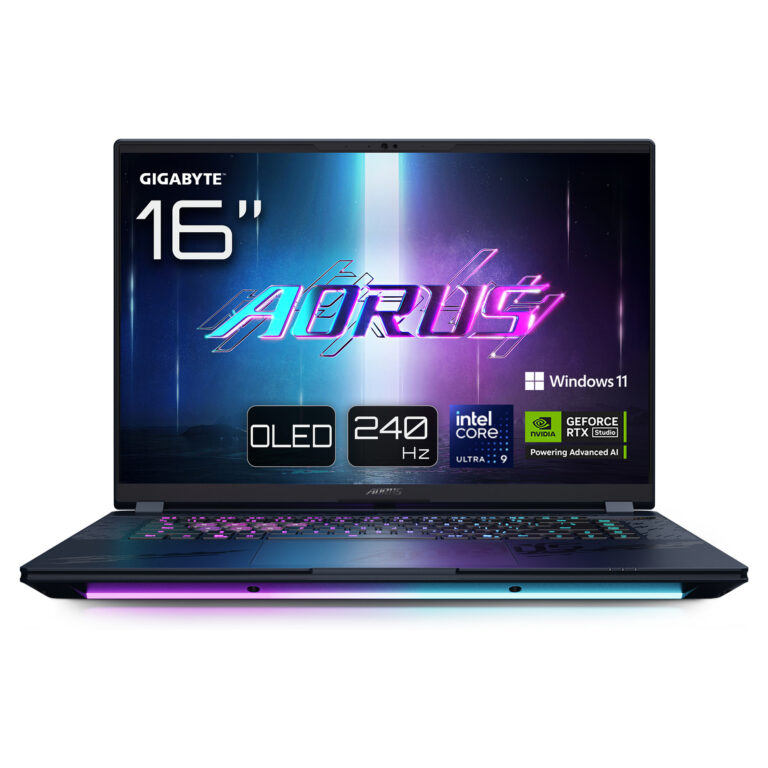 Laptop Gaming GIGABYTE AORUS MASTER 16 / Ultra 9 275HX / 32GB DDR5 / 2TB / 16" WQXGA OLED / RTX 5080 16GB - Zezë