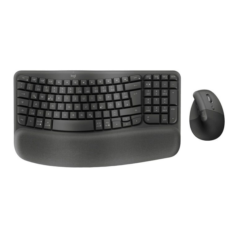 Combo (Tastierë&Maus) Logitech Wave Keys+Lift  Wireless / QWERTZ - Grafit