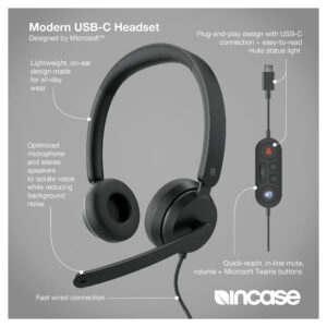 Kufje me kabllo Incase Microsoft Modern USB-C – Zezë 8