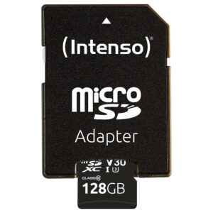 Kartë Memorie SD Intenso Professional microSDXC 128GB me Adapter SD 8