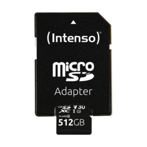 Kartë Memorie SD Intenso Professional microSDXC UHS-I 512GB U3 Class 10 - Zezë
