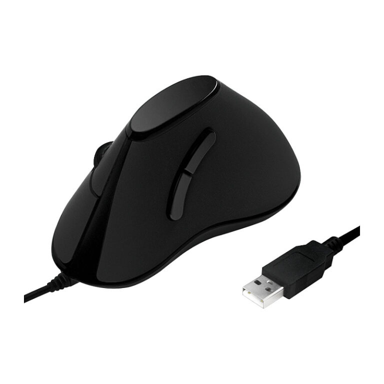 Maus me kabllo LogiLink Vertical / 5 Buttons / 1000 DPI - Zezë