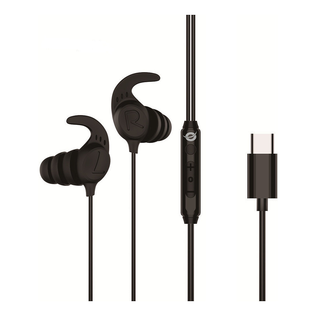 Kufje me kabllo Conceptronic In-Ear USB-C me mikrofon - Zezë