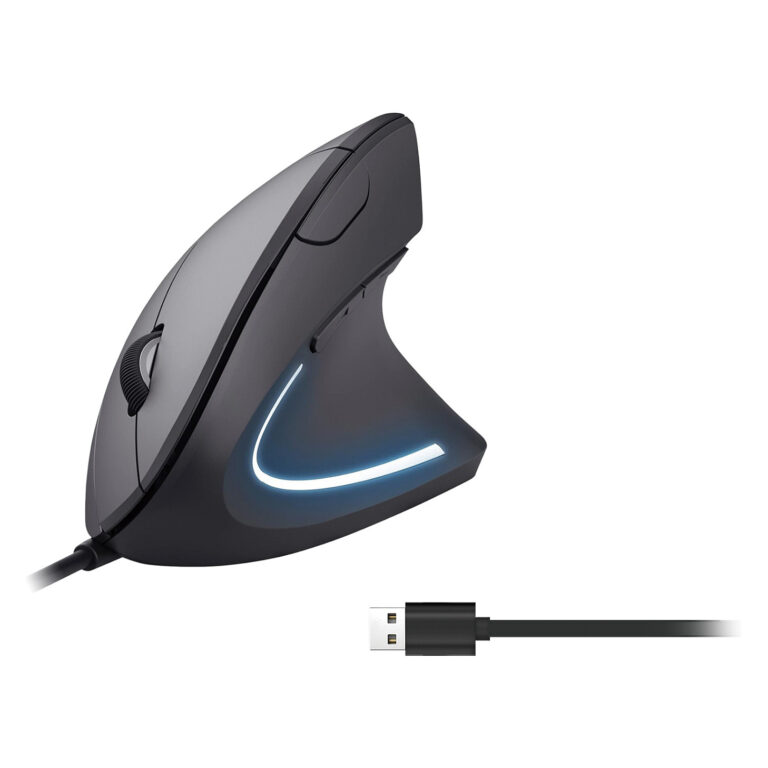 Maus me kabllo Equip Ergonomic / 1.80m - Gri