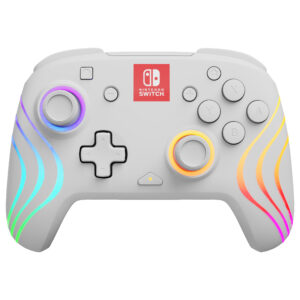 Kontroller Nintendo PDP Afterglow Wave Wireless Switch - Bardhë