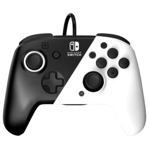 Kontroller Nintendo PDP Faceoff Deluxe+Audio Switch - Zezë / Bardhë