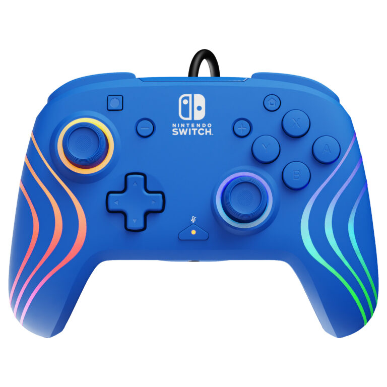 Kontroller Nintendo PDP Afterglow Wave Wireless RGB Switch - Blu