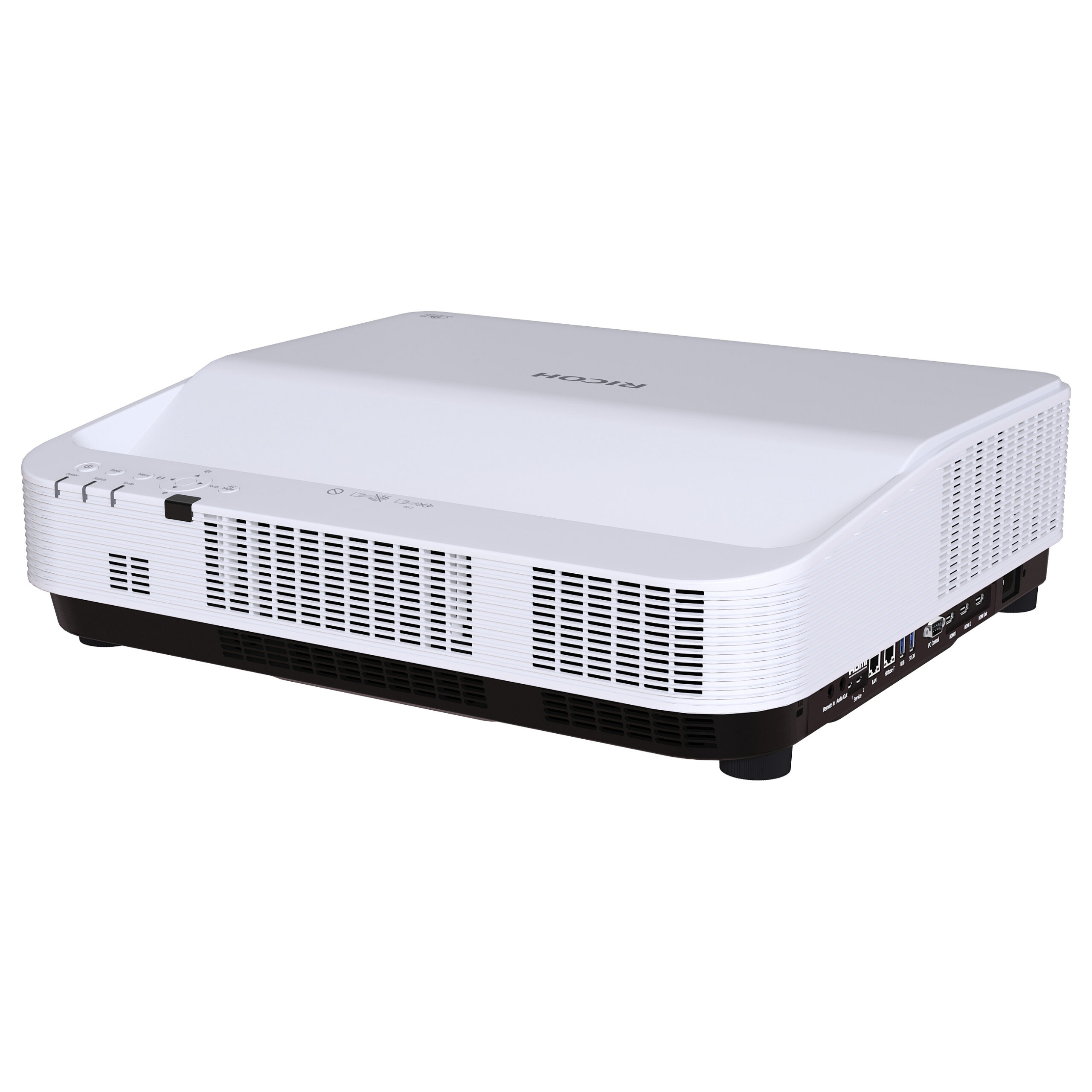 Projektor Ricoh PJ UHL3660 / Ultra Short Throw / DLP / 4K UHD / 6500 Lumens / HDMI- Bardhë