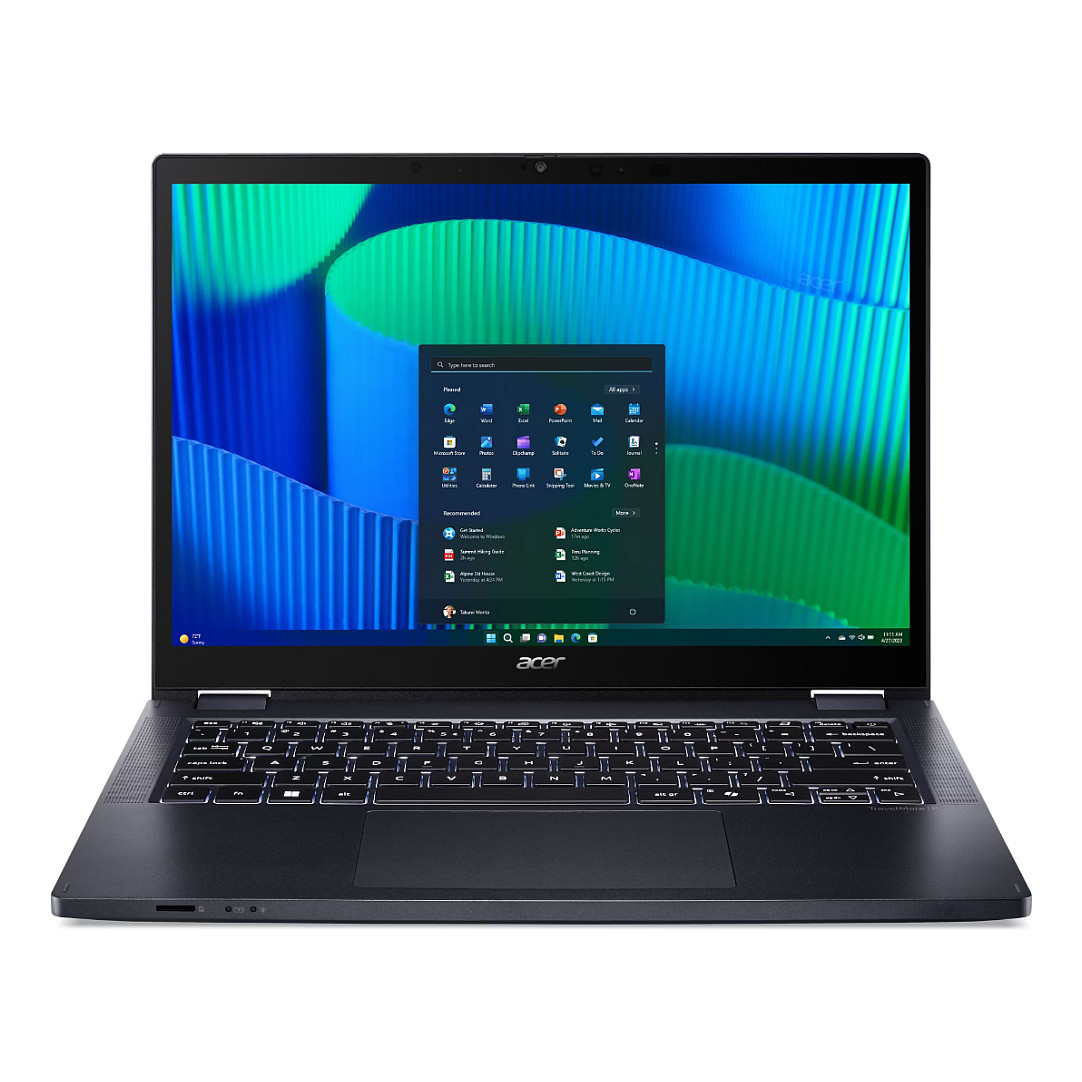 Laptop Acer TravelMate P4 Spin P414RN-54-55SR / Ultra 5 115U / 16GB DDR5 / 512GB / 14'' WUXGA IPS Touch / Intel Graphics - Blu e mbyllur
