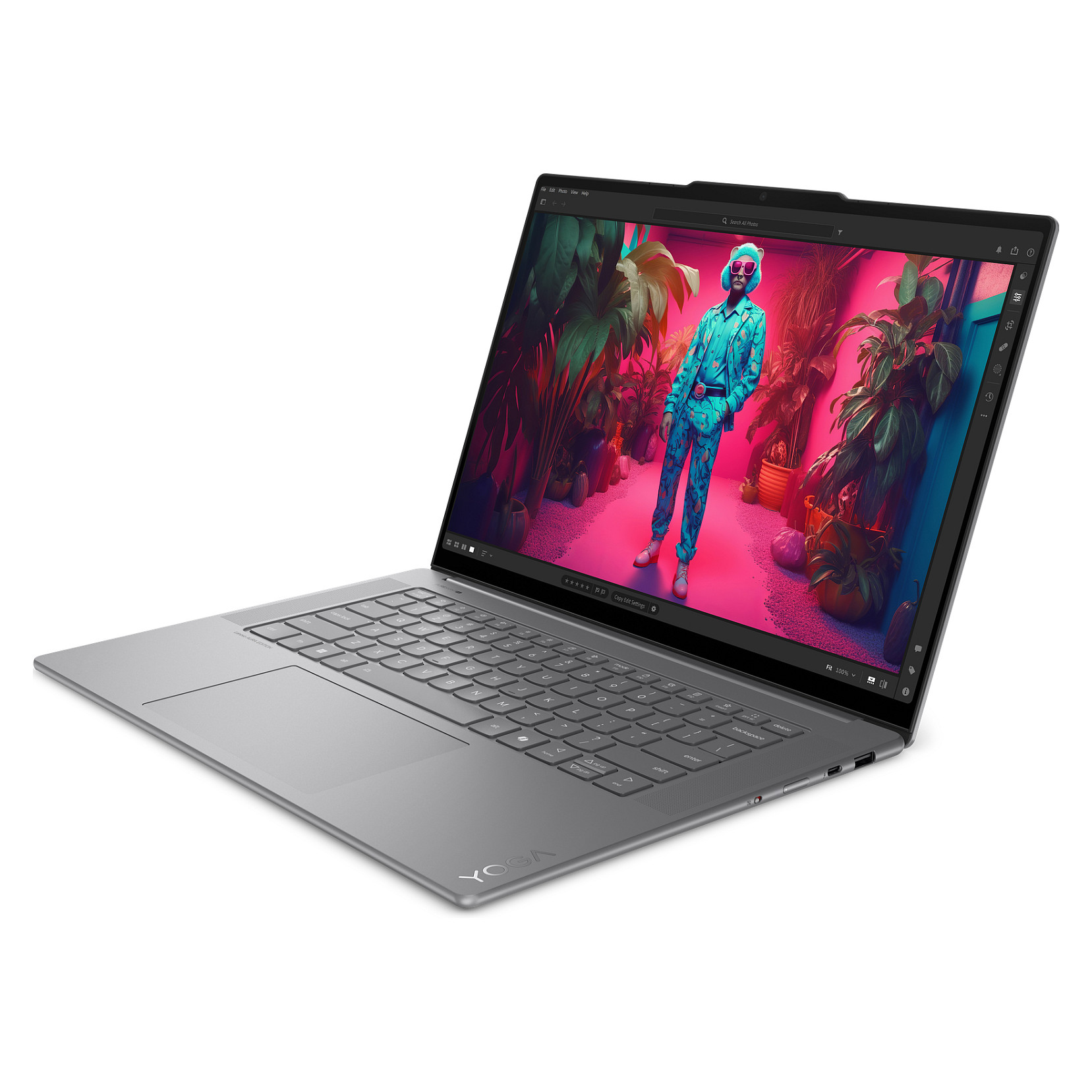 Laptop Lenovo Yoga Slim 7 / Ultra 7 256V / 16GB LPDDR5x / 1TB / 15.3″ 2.8K OLED 120Hz / Intel Arc Graphics 140V – Gri 3