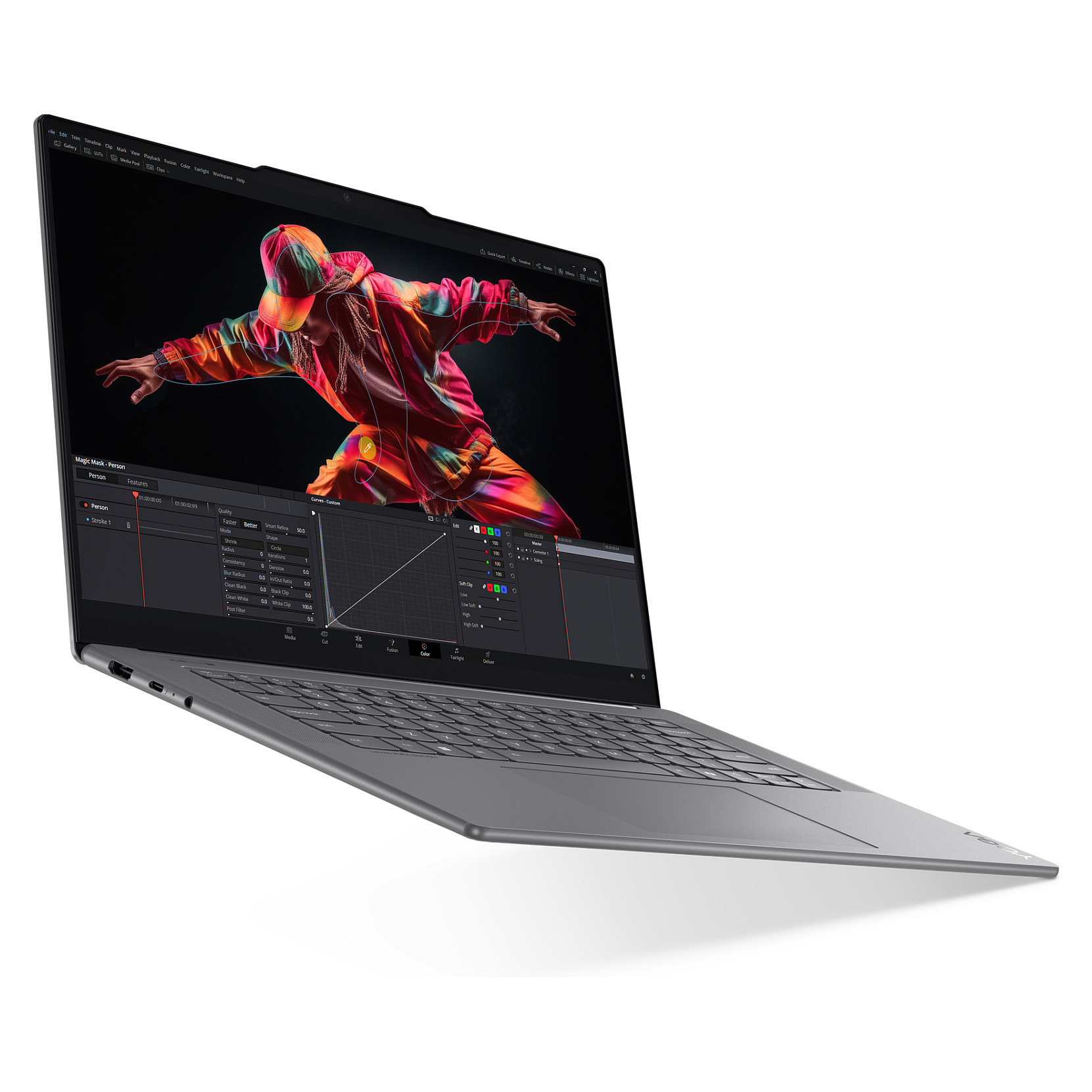 Laptop Lenovo Yoga Slim 7 / Ultra 7 256V / 16GB LPDDR5x / 1TB / 15.3″ 2.8K OLED 120Hz / Intel Arc Graphics 140V – Gri 4