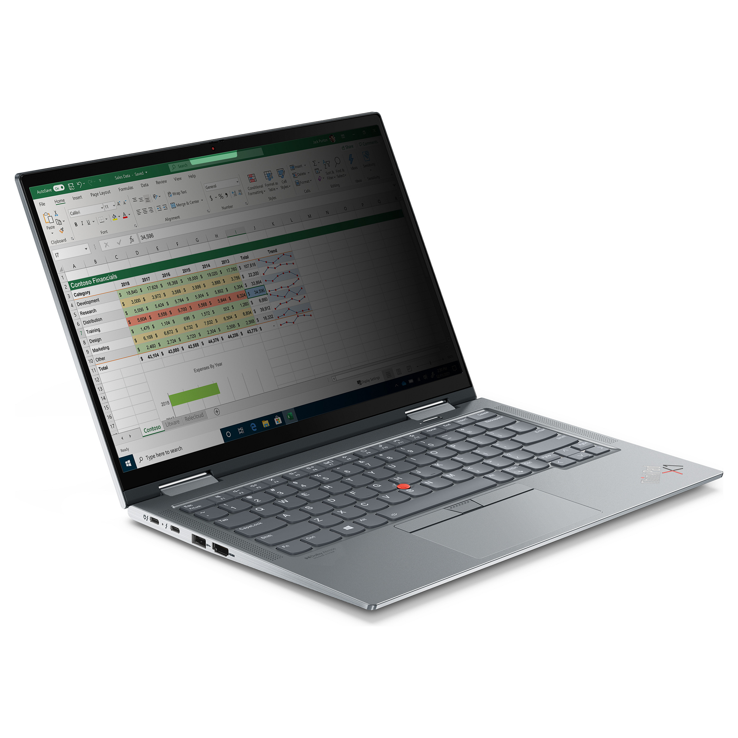 Xham mbrojtës Lenovo 14-inch Premium Clarity Privacy Filter for X1 Yoga Gen6 (16:10) 2