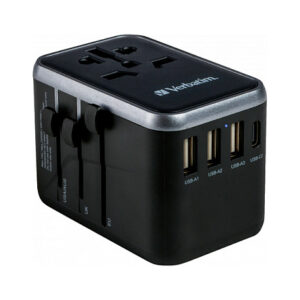 Adapter Verbatim Universal Travel Adapter UTA‑04 / USB‑A / USB‑C 8