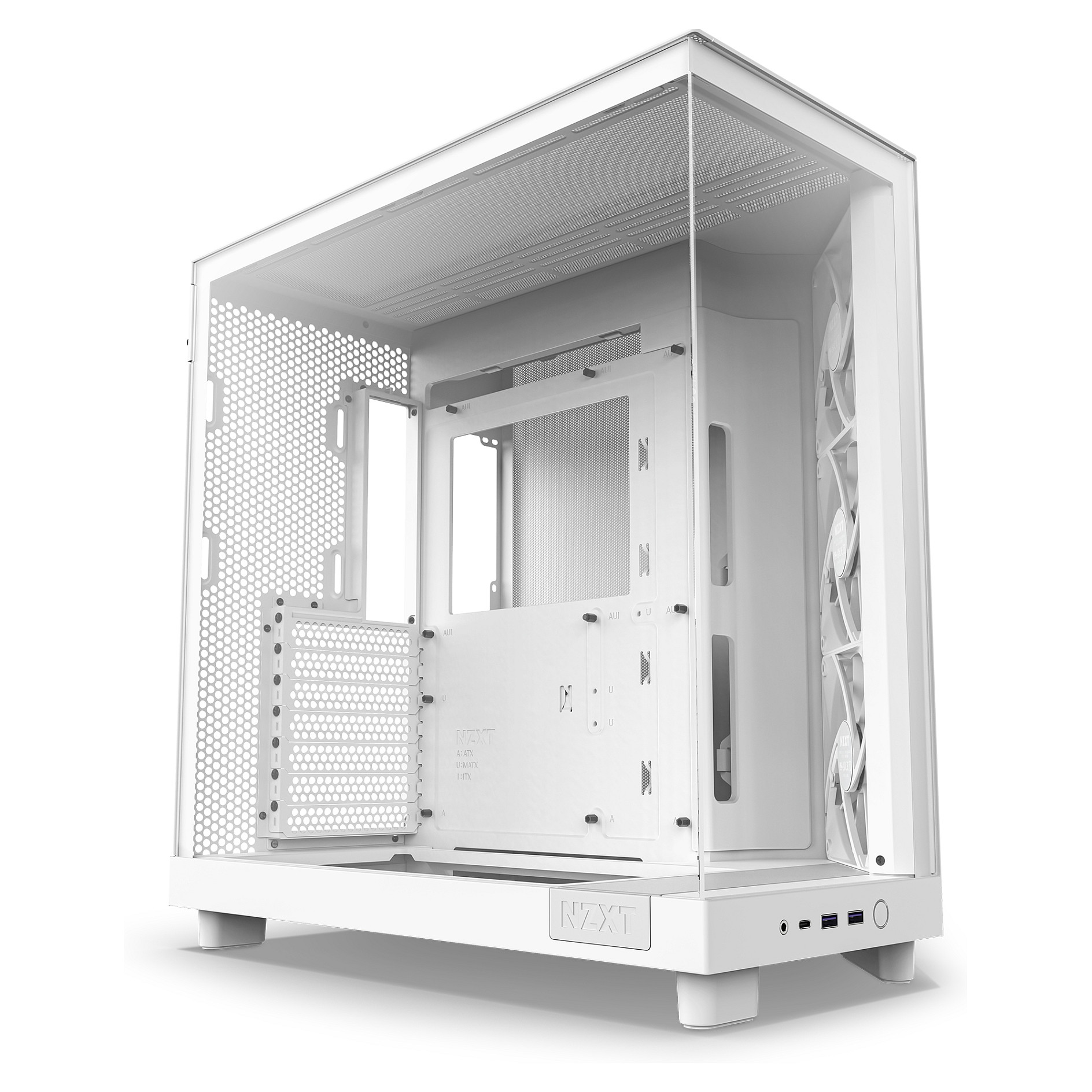 Kasë NZXT H6 Flow CC-H61FW-01 – Bardhë 2