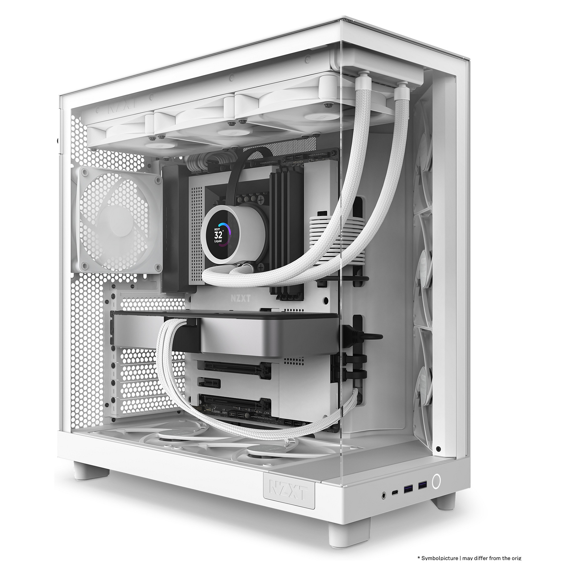 Kasë NZXT H6 Flow CC-H61FW-01 – Bardhë 3