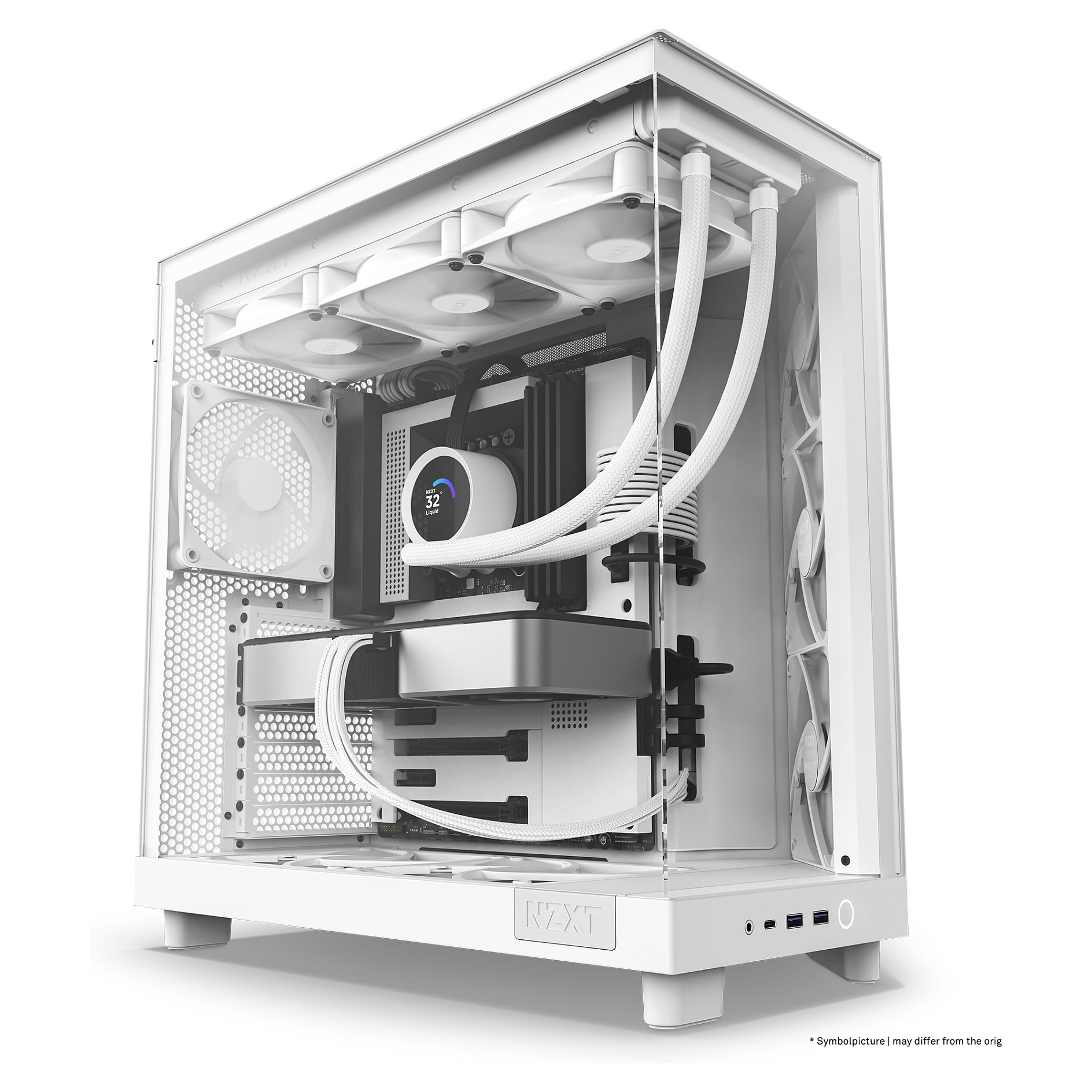 Kasë NZXT H6 Flow CC-H61FW-01 – Bardhë 4