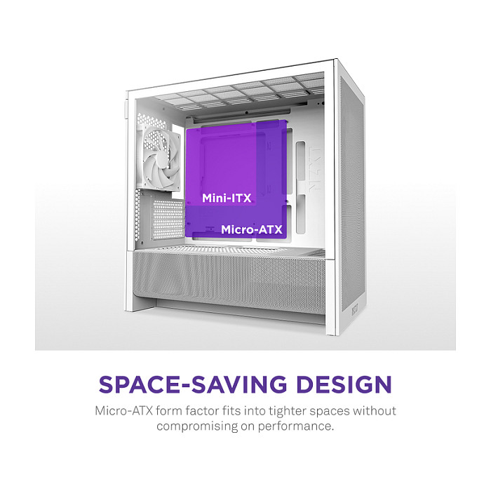 Kasë NZXT H3 Flow CC-H31FW-01 -Bardhë 3
