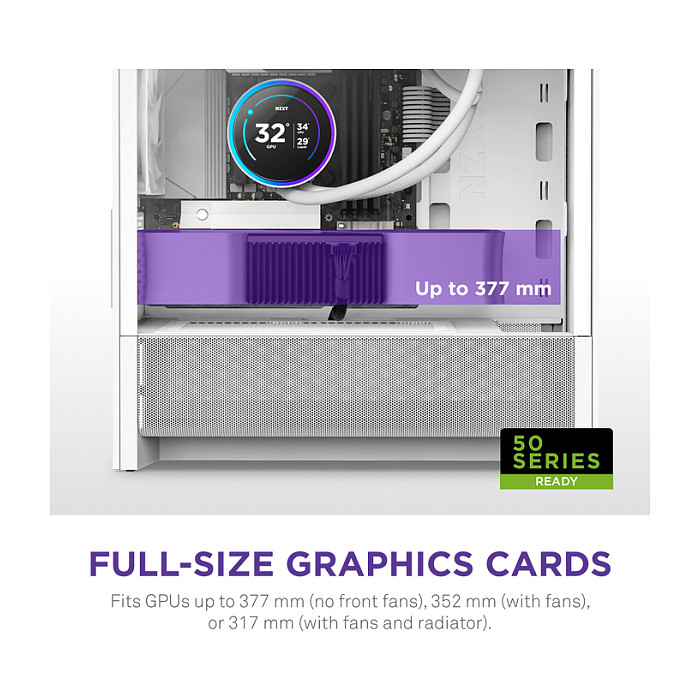 Kasë NZXT H3 Flow CC-H31FW-01 -Bardhë 4