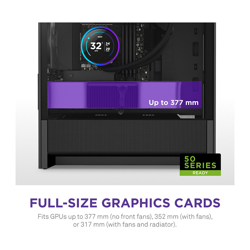 Kasë NZXT H3 Flow CC-H31FB-01 -Zezë 4