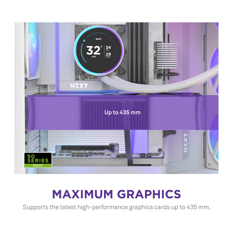 Kasë NZXT H9 Flow RGB+, e bardhë 5