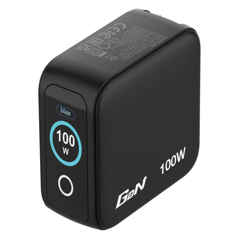 Adapter Verbatim Mini GaN 100W / 3 Port / USB-C + USB-A / Display / EU-UK-US