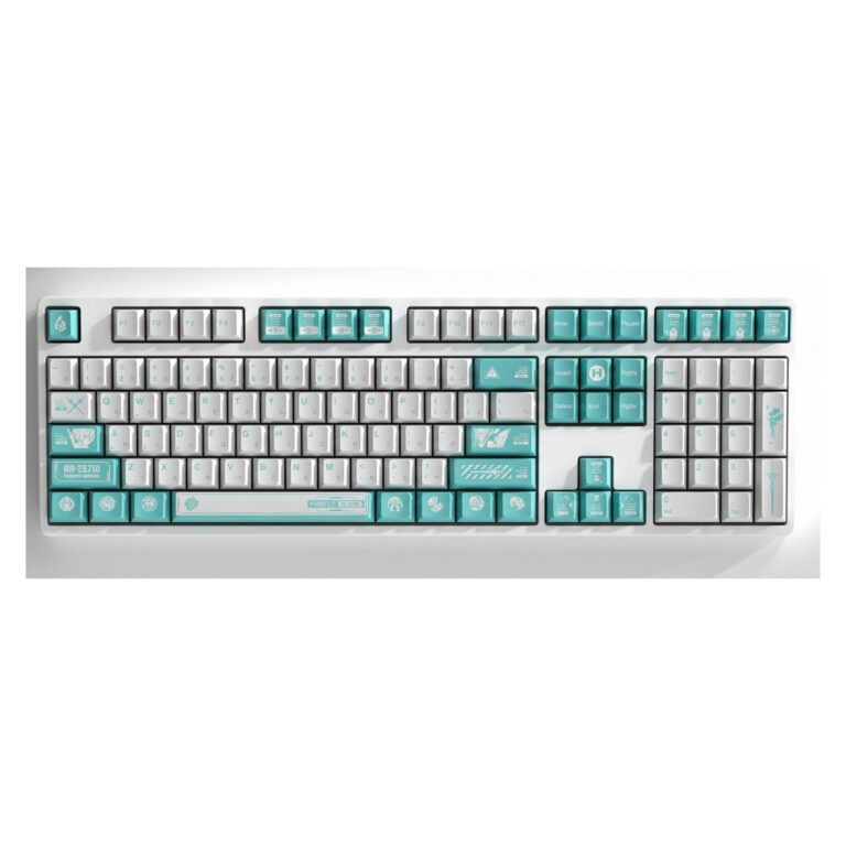 Aksesorë HYTE Firefly Keycap Set - White / Turquoise