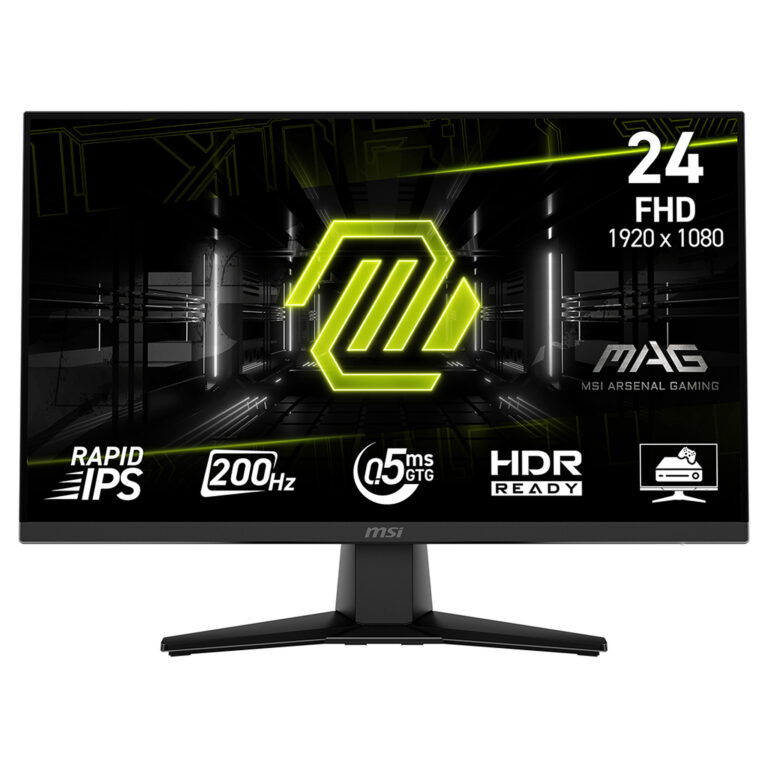 Monitor Gaming MSI MAG 242F / 23.8"/ Full HD LCD Rapid IPS / 200Hz / 0.5ms / HDMI+D - Zezë