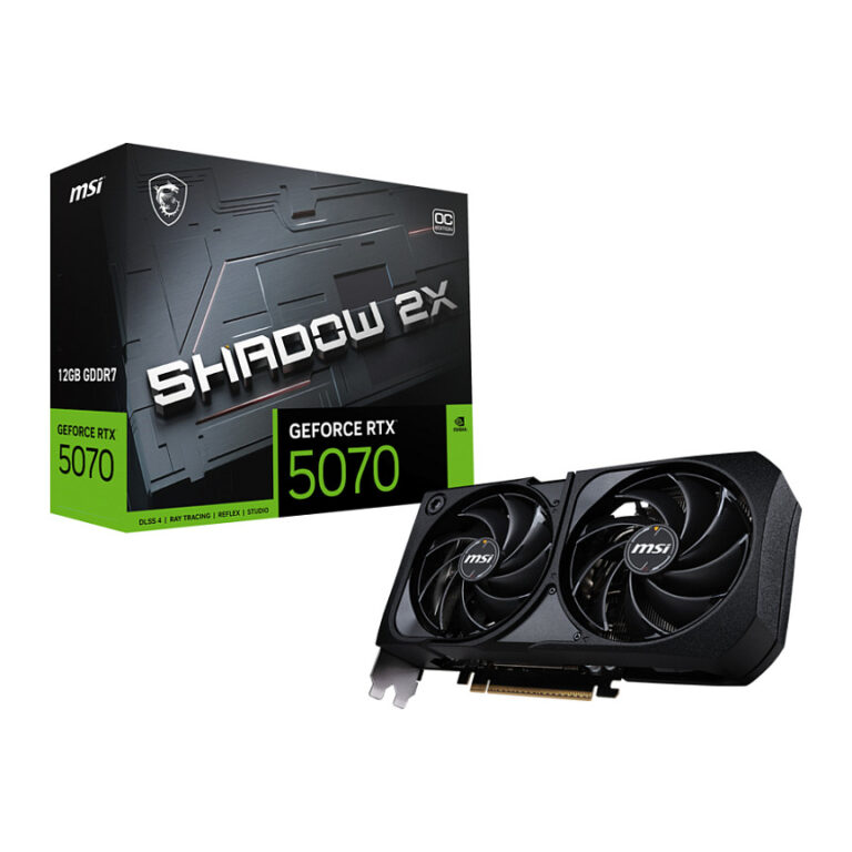 Kartelë Grafike NVidia MSI RTX 5070 Shadow 2X OC / 12GB GDDR7 / V532‑005R